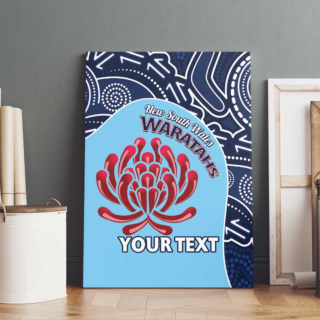 Custom Australia NSW Waratahs Canvas Wall Art Go Champions Aboriginal Art