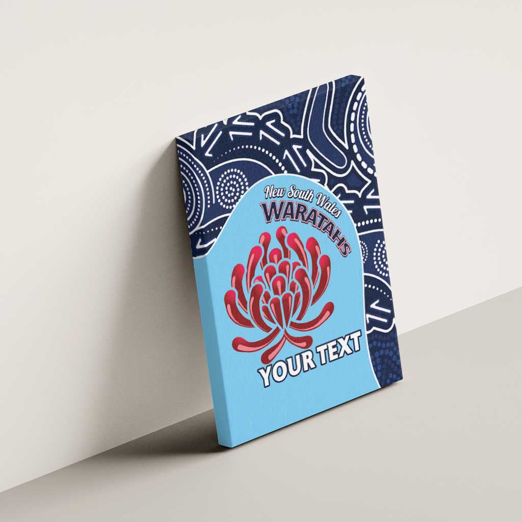 Custom Australia NSW Waratahs Canvas Wall Art Go Champions Aboriginal Art