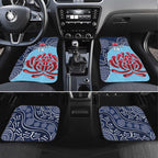 Custom Australia NSW Waratahs Car Mats Go Champions Aboriginal Art