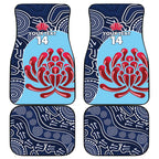 Custom Australia NSW Waratahs Car Mats Go Champions Aboriginal Art