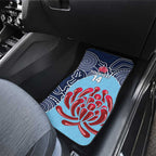Custom Australia NSW Waratahs Car Mats Go Champions Aboriginal Art