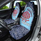 Custom Australia NSW Waratahs Car Seat Cover Go Champions Aboriginal Art