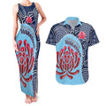 Custom Australia NSW Waratahs Couples Matching Tank Maxi Dress and Hawaiian Shirt Go Champions Aboriginal Art