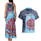 Custom Australia NSW Waratahs Couples Matching Tank Maxi Dress and Hawaiian Shirt Go Champions Aboriginal Art