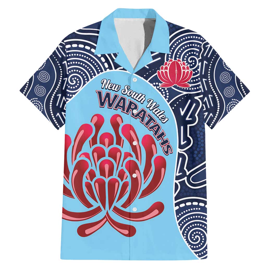 Custom Australia NSW Waratahs Family Matching Mermaid Dress and Hawaiian Shirt Go Champions Aboriginal Art