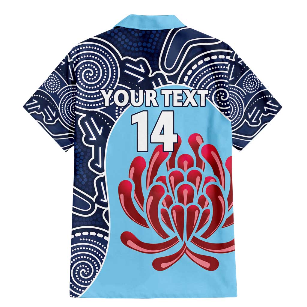 Custom Australia NSW Waratahs Family Matching Mermaid Dress and Hawaiian Shirt Go Champions Aboriginal Art