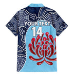 Custom Australia NSW Waratahs Family Matching Mermaid Dress and Hawaiian Shirt Go Champions Aboriginal Art