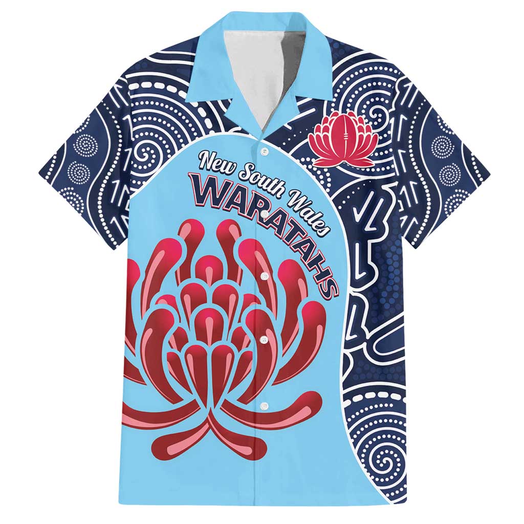 Custom Australia NSW Waratahs Family Matching Summer Maxi Dress and Hawaiian Shirt Go Champions Aboriginal Art