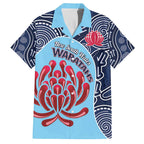 Custom Australia NSW Waratahs Family Matching Tank Maxi Dress and Hawaiian Shirt Go Champions Aboriginal Art