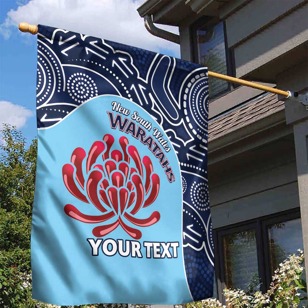 Custom Australia NSW Waratahs Garden Flag Go Champions Aboriginal Art