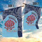 Custom Australia NSW Waratahs Garden Flag Go Champions Aboriginal Art