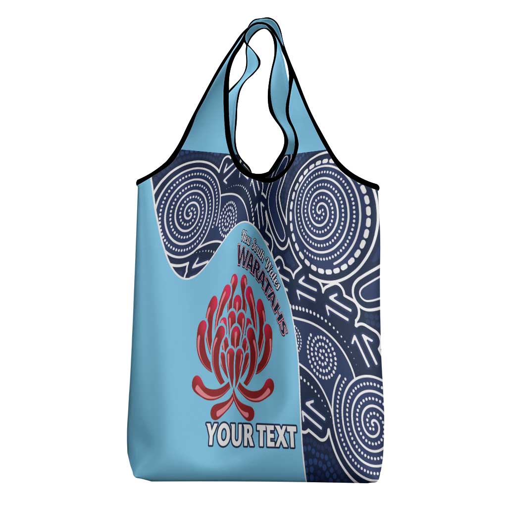 Custom Australia NSW Waratahs Grocery Bag Go Champions Aboriginal Art