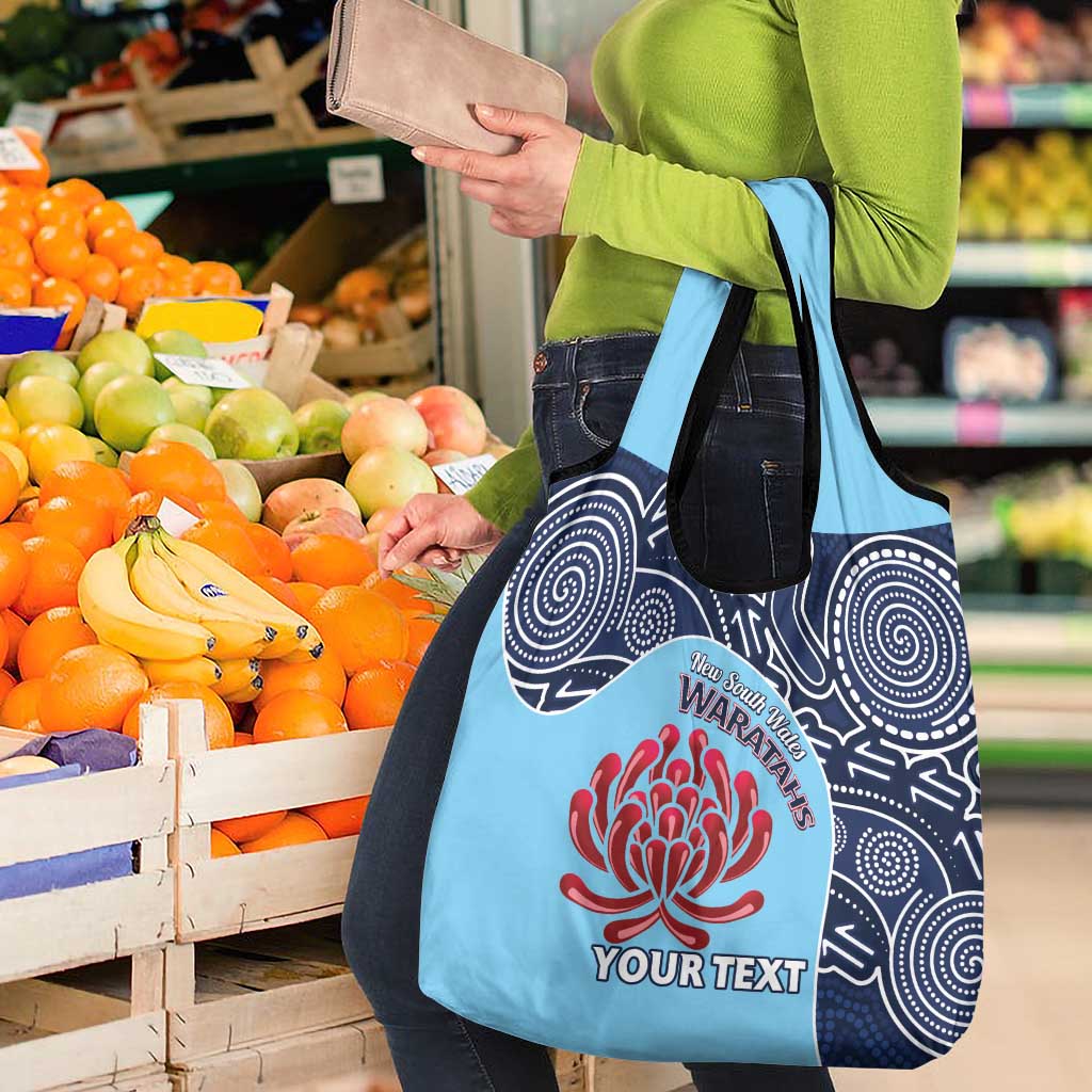 Custom Australia NSW Waratahs Grocery Bag Go Champions Aboriginal Art