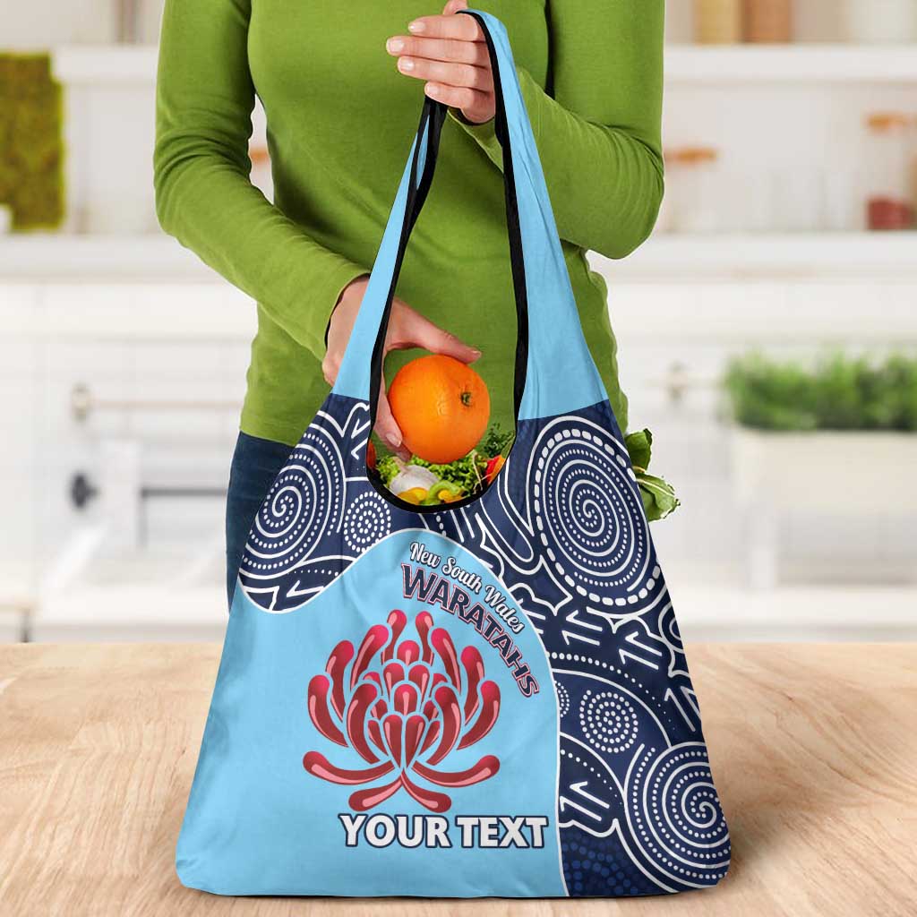 Custom Australia NSW Waratahs Grocery Bag Go Champions Aboriginal Art