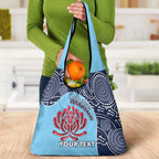 Custom Australia NSW Waratahs Grocery Bag Go Champions Aboriginal Art