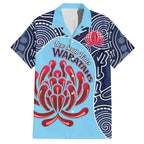 Custom Australia NSW Waratahs Hawaiian Shirt Go Champions Aboriginal Art