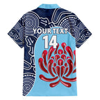 Custom Australia NSW Waratahs Hawaiian Shirt Go Champions Aboriginal Art