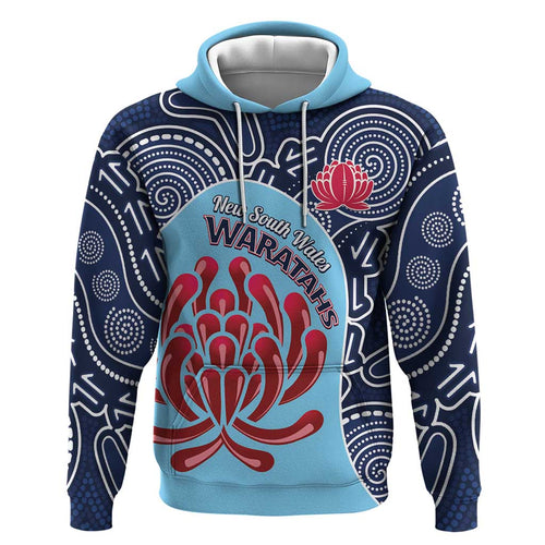 Custom Australia NSW Waratahs Hoodie Go Champions Aboriginal Art