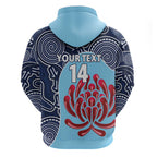 Custom Australia NSW Waratahs Hoodie Go Champions Aboriginal Art