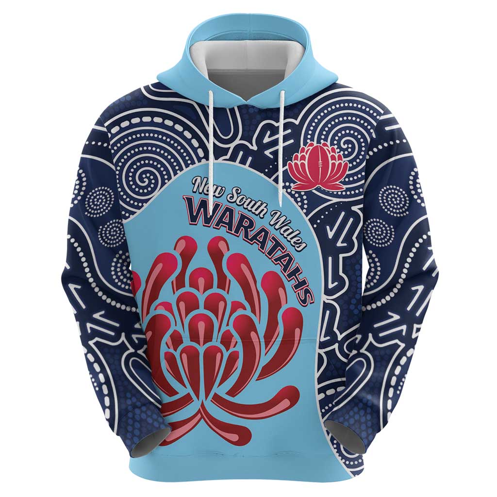 Custom Australia NSW Waratahs Hoodie Go Champions Aboriginal Art
