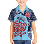 Custom Australia NSW Waratahs Kid Hawaiian Shirt Go Champions Aboriginal Art