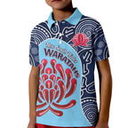 Custom Australia NSW Waratahs Kid Polo Shirt Go Champions Aboriginal Art