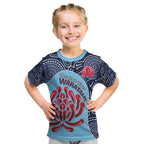 Custom Australia NSW Waratahs Kid T Shirt Go Champions Aboriginal Art