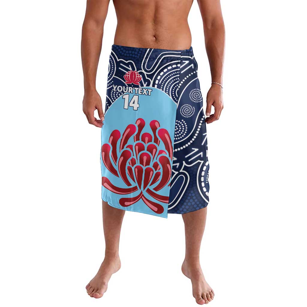Custom Australia NSW Waratahs Lavalava Go Champions Aboriginal Art