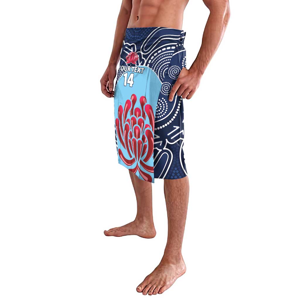Custom Australia NSW Waratahs Lavalava Go Champions Aboriginal Art