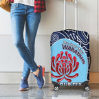 Custom Australia NSW Waratahs Luggage Cover Go Champions Aboriginal Art