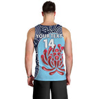 Custom Australia NSW Waratahs Men Tank Top Go Champions Aboriginal Art