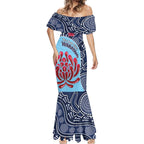 Custom Australia NSW Waratahs Mermaid Dress Go Champions Aboriginal Art
