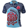 Custom Australia NSW Waratahs Polo Shirt Go Champions Aboriginal Art