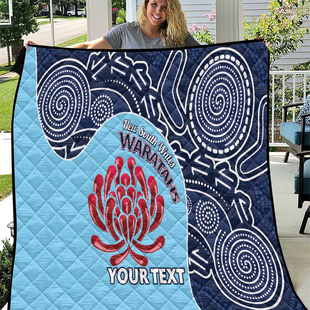 Custom Australia NSW Waratahs Quilt Go Champions Aboriginal Art
