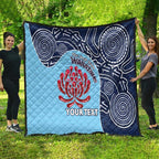 Custom Australia NSW Waratahs Quilt Go Champions Aboriginal Art