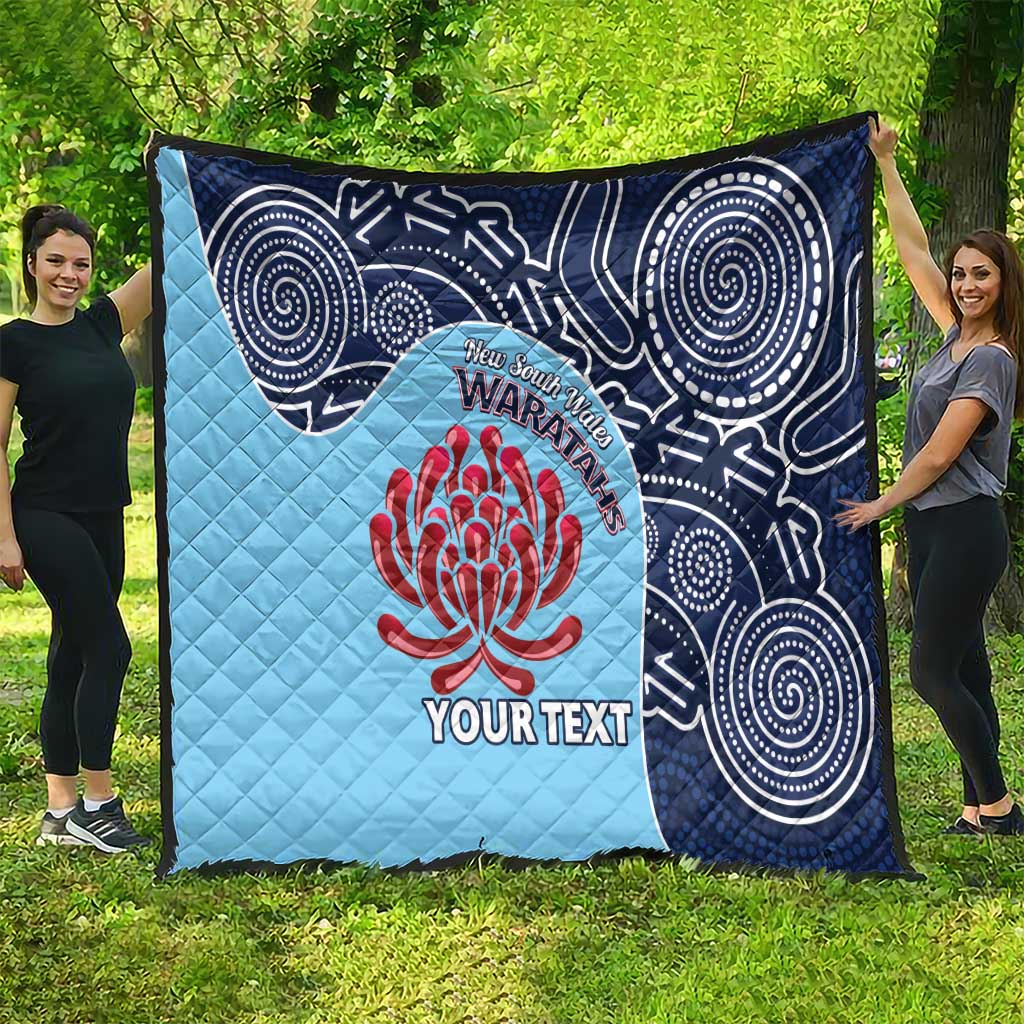 Custom Australia NSW Waratahs Quilt Go Champions Aboriginal Art
