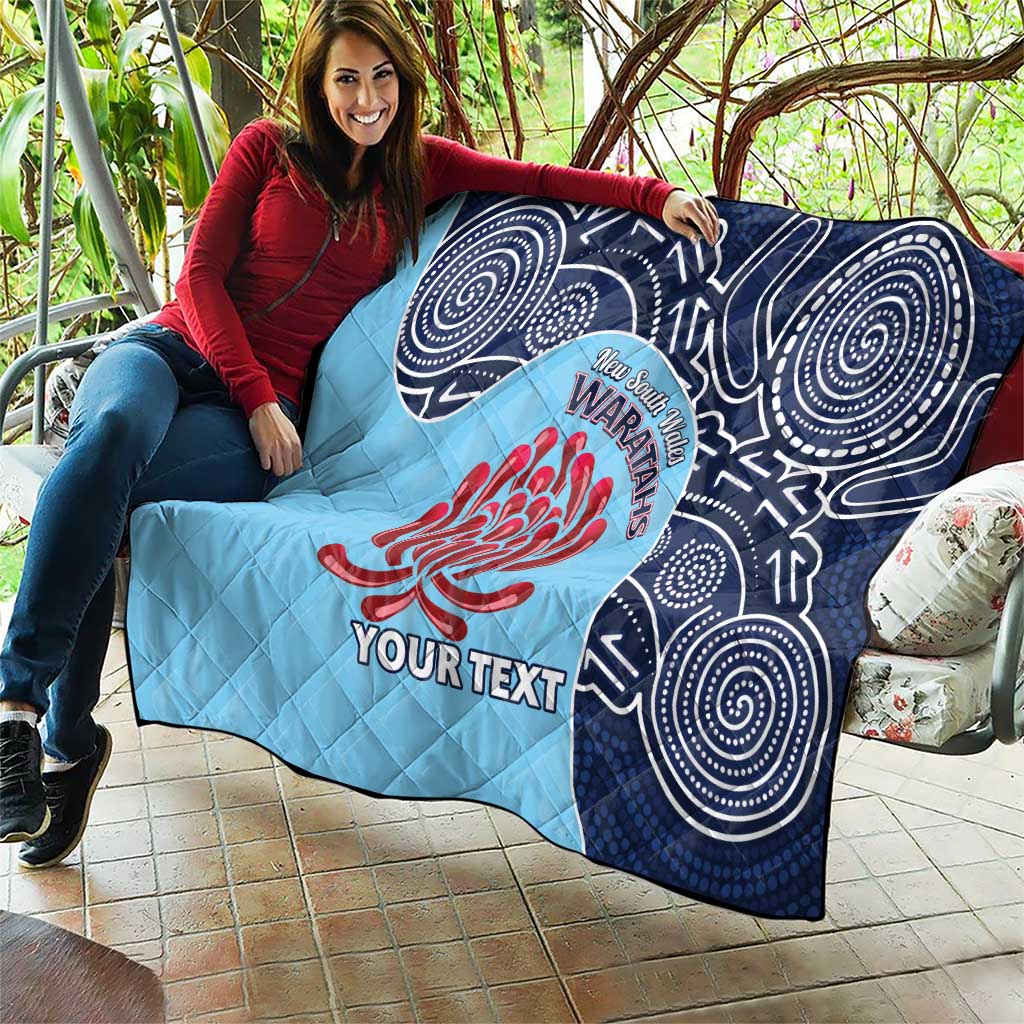 Custom Australia NSW Waratahs Quilt Go Champions Aboriginal Art