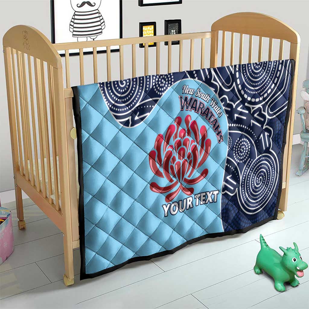 Custom Australia NSW Waratahs Quilt Go Champions Aboriginal Art