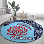 Custom Australia NSW Waratahs Round Carpet Go Champions Aboriginal Art