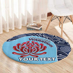 Custom Australia NSW Waratahs Round Carpet Go Champions Aboriginal Art