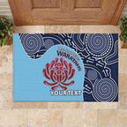 Custom Australia NSW Waratahs Rubber Doormat Go Champions Aboriginal Art