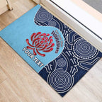 Custom Australia NSW Waratahs Rubber Doormat Go Champions Aboriginal Art