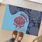 Custom Australia NSW Waratahs Rubber Doormat Go Champions Aboriginal Art