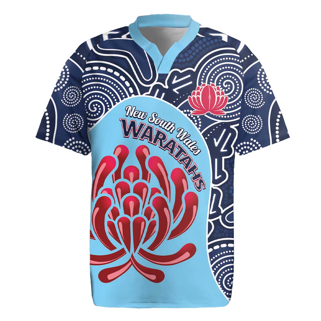 Custom Australia NSW Waratahs Rugby Jersey Go Champions Aboriginal Art