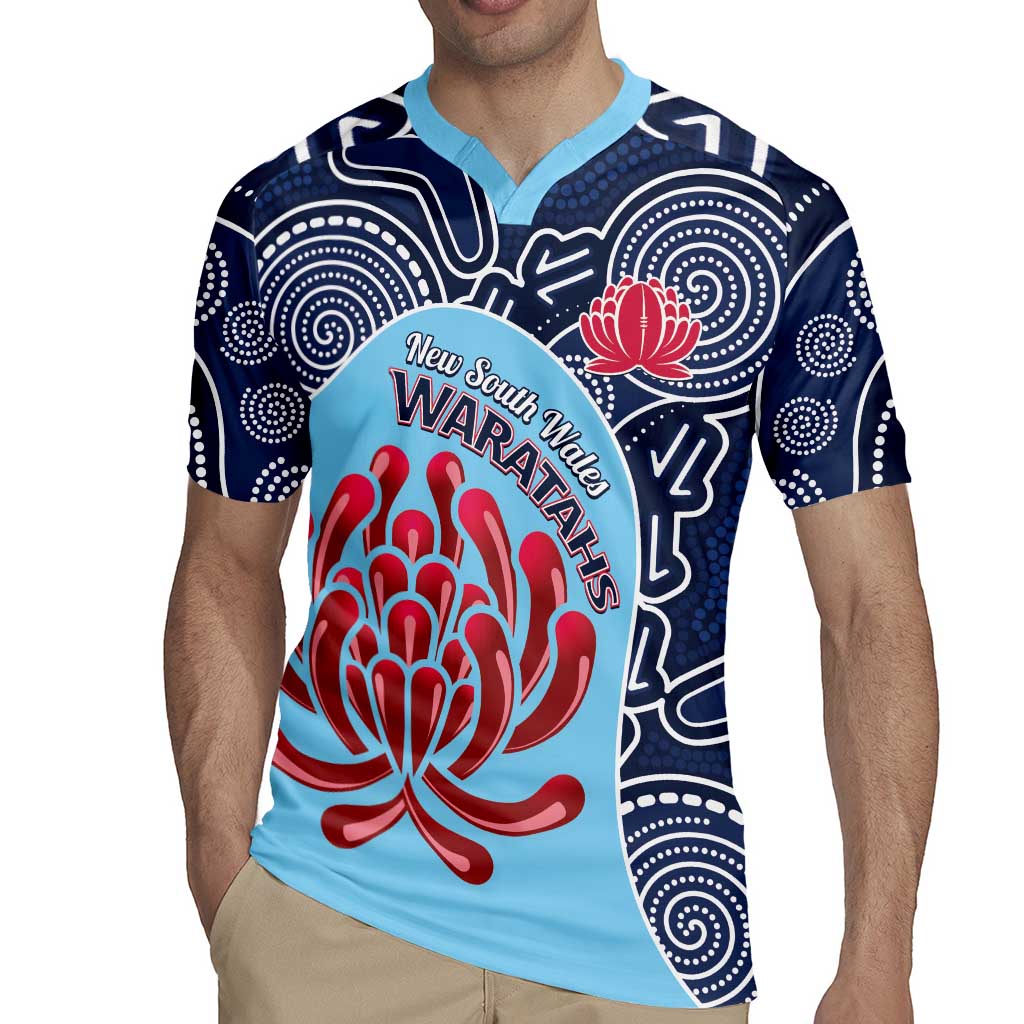 Custom Australia NSW Waratahs Rugby Jersey Go Champions Aboriginal Art
