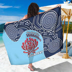 Custom Australia NSW Waratahs Sarong Go Champions Aboriginal Art