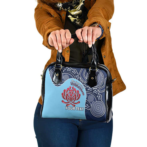 Custom Australia NSW Waratahs Shoulder Handbag Go Champions Aboriginal Art