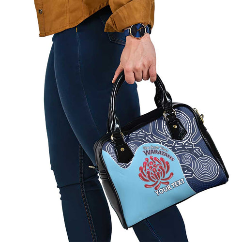 Custom Australia NSW Waratahs Shoulder Handbag Go Champions Aboriginal Art