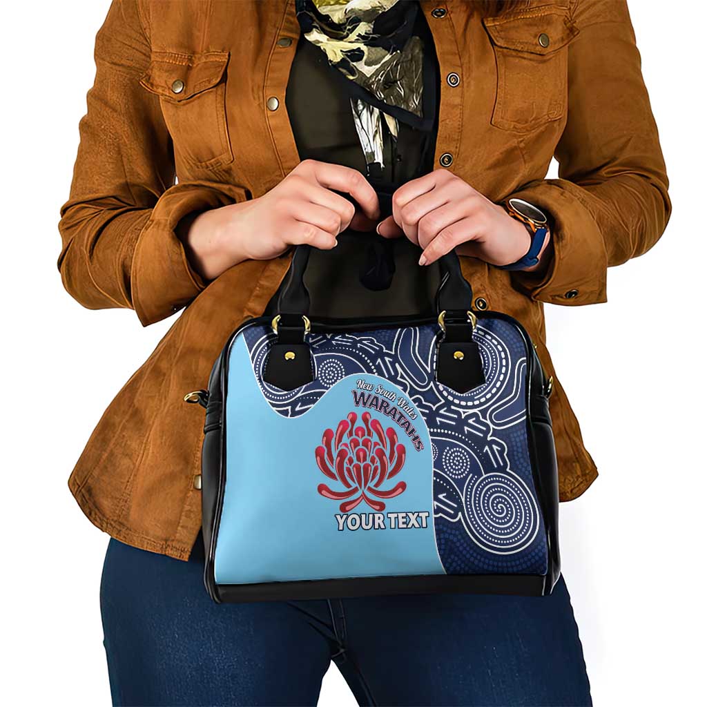 Custom Australia NSW Waratahs Shoulder Handbag Go Champions Aboriginal Art