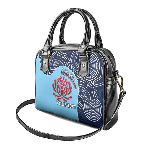 Custom Australia NSW Waratahs Shoulder Handbag Go Champions Aboriginal Art